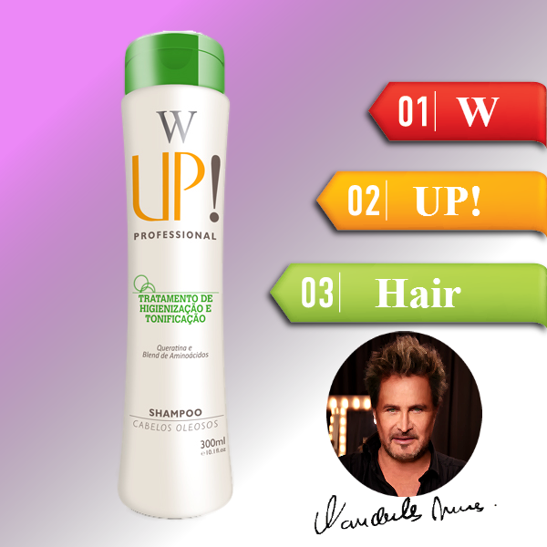 Shampoo W UP! Hair Profissional para cabelos oleosos 300ml