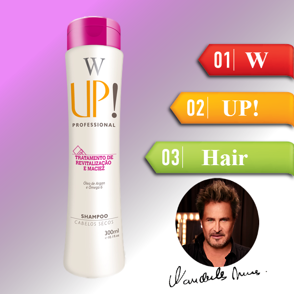 Shampoo W UP Profissional para cabelos secos 300ml